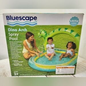 Bluescape Inflatable Dino Arch Spray Pool 59"x57" Outdoor Summer Fun- OPEN BOX
